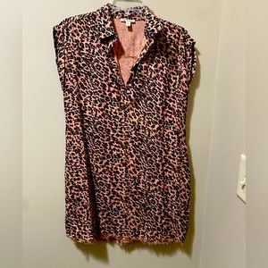 Pink cheetah print dress